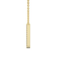 U Eternal Initial Pendant with Lab-Grown Diamonds and Attached Chain 0.09cts