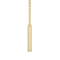 W Eternal Initial Pendant with Lab-Grown Diamonds and Attached Chain 0.16cts