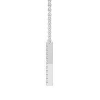 X Eternal Initial Pendant with Lab-Grown Diamonds and Attached Chain 0.08cts