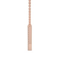 Y Eternal Initial Pendant with Lab-Grown Diamonds and Attached Chain 0.07cts