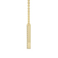 Y Eternal Initial Pendant with Lab-Grown Diamonds and Attached Chain 0.07cts