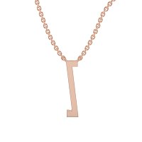 Z Eternal Initial Pendant with Lab-Grown Diamonds and Attached Chain 0.06cts