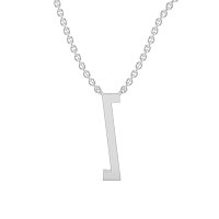 Z Eternal Initial Pendant with Lab-Grown Diamonds and Attached Chain 0.06cts