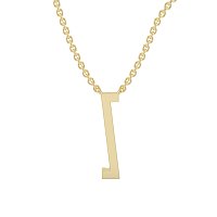 Z Eternal Initial Pendant with Lab-Grown Diamonds and Attached Chain 0.06cts