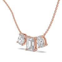 Trilogy Pendant with attached chain