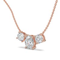Trilogy Pendant with attached chain