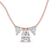 Trilogy Pendant with attached chain