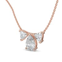 Trilogy Pendant with attached chain