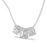 Trilogy Pendant with attached chain