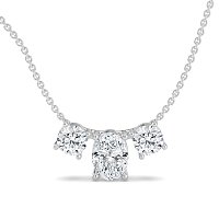 Trilogy Pendant with attached chain
