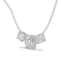 Trilogy Pendant with attached chain
