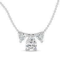 Trilogy Pendant with attached chain