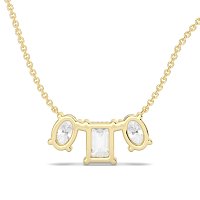 Trilogy Pendant with attached chain