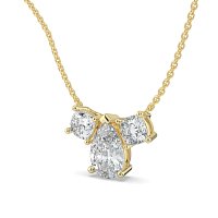 Trilogy Pendant with attached chain