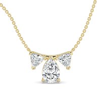 Trilogy Pendant with attached chain
