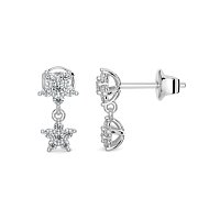 Earring Studs with Natural Diamonds 0.18cts Total Weight