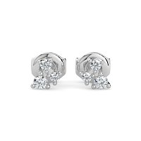 Earring Studs with Natural Diamonds 0.20cts Total Weight