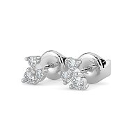 Earring Studs with Natural Diamonds 0.20cts Total Weight