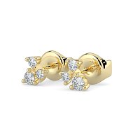 Earring Studs with Natural Diamonds 0.20cts Total Weight