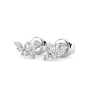 Earring Studs with Natural Diamonds 0.23cts Total Weight