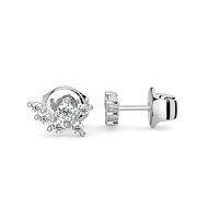 Earring Studs with Natural Diamonds 0.23cts Total Weight