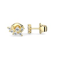 Earring Studs with Natural Diamonds 0.23cts Total Weight