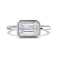 Lumen Emerald Engagement Ring