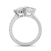 Toi&Moi with Half Split Band