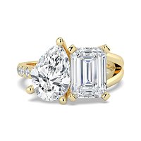 Toi&Moi 2 Stones Ring with IGI LG Diamonds 2.68cts Total Weight