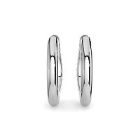 Earring Huggies with Natural Diamonds 0.20cts Total Weight