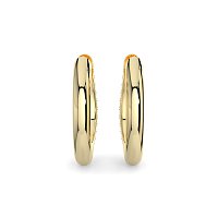 Earring Huggies with Natural Diamonds 0.20cts Total Weight