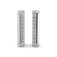 Earring Huggies with Natural Diamonds 0.70cts Total Weight