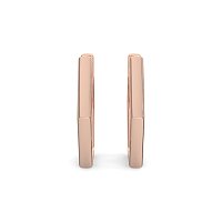 Earring Huggies with Natural Diamonds 0.18cts Total Weight