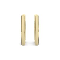 Earring Huggies with Natural Diamonds 0.18cts Total Weight
