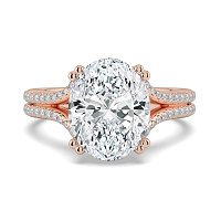 Dalia with Diamonds on Double Split Band
