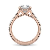 Dalia with Diamonds on Double Split Band