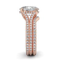 Dalia with Diamonds on Double Split Band
