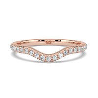 Dalia with Diamonds on Double Split Band