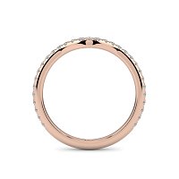 Dalia with Diamonds on Double Split Band