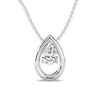 Claw Set Pendant with 1ct Lab-grown Diamond