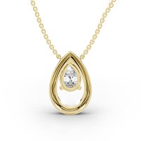 Pendant with Pear Lab Grown Diamonds 1.06cts Total Weight