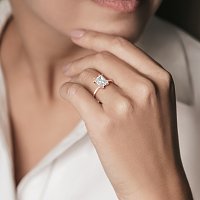 Ariel with Diamonds on Prongs