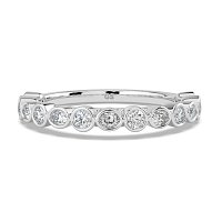 Cara Oval and Round Diamonds Wedding Ring