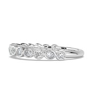 Cara Oval and Round Diamonds Wedding Ring