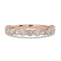 Cara Oval and Round Diamonds Wedding Ring
