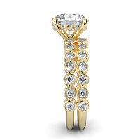Cara Oval and Round Diamonds Wedding Ring