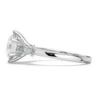 Cathedral 6 Claws with Emerald Diamonds on Band