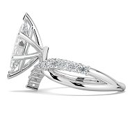 Jana 6 Claws and Double Band with Diamonds