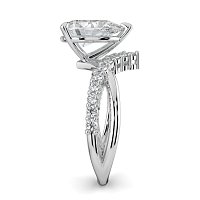 Jana 6 Claws and Double Band with Diamonds
