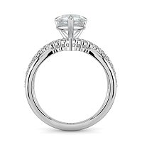 Jana 6 Claws and Double Band with Diamonds